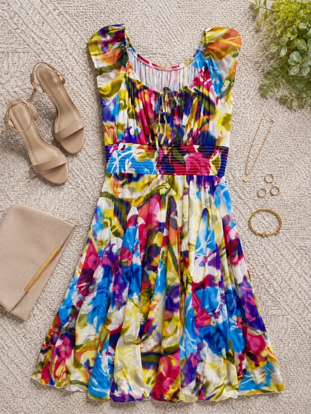 Chelsea & Theodore Women’s XL Dress Classic Flattering Everyday Dress